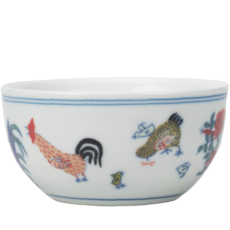 6 chicken pot cups Jingdezhen antique tea cup Kung Fu tea set household master cup