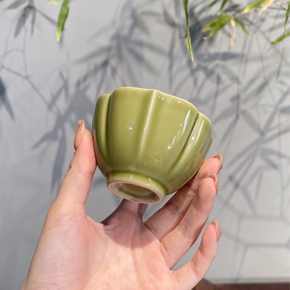 Yaotai Kiln Begonia-style Chinese Celadon Tea Cup