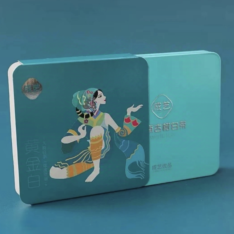 Golden White Tangerine Peel Gongmei 45g Iron Box Package Big Leaf White Tea